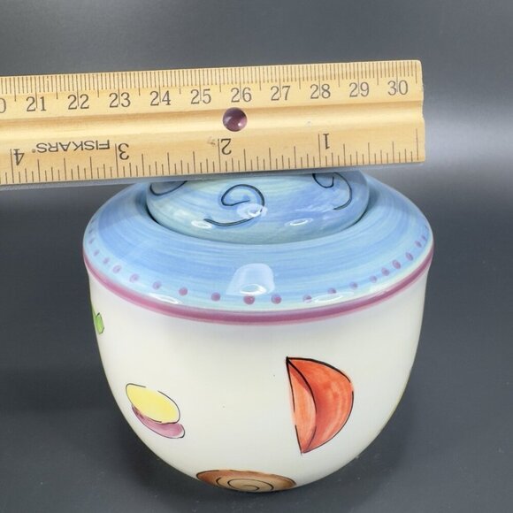 Dansk Ratatouille Creamer And Sugar Bowl Set Ceramic Hand Painted Multicolored - Picture 4 of 16